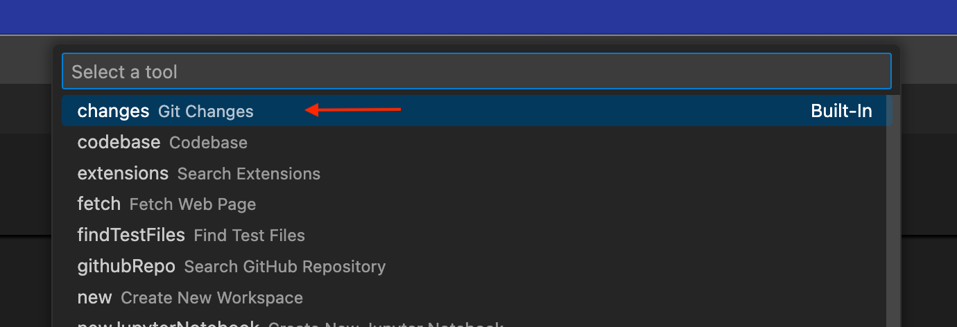 Git Changes Tool