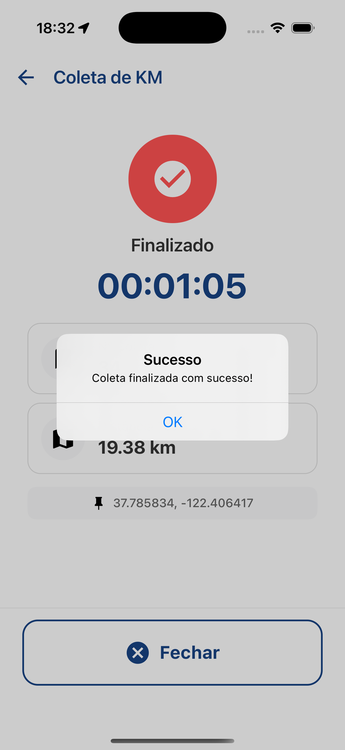 Coleta Finalizada